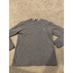 Polo Ralph Lauren Men’s Sleepwear Long Sleeve Shirt Gray Men’s Size Large‎